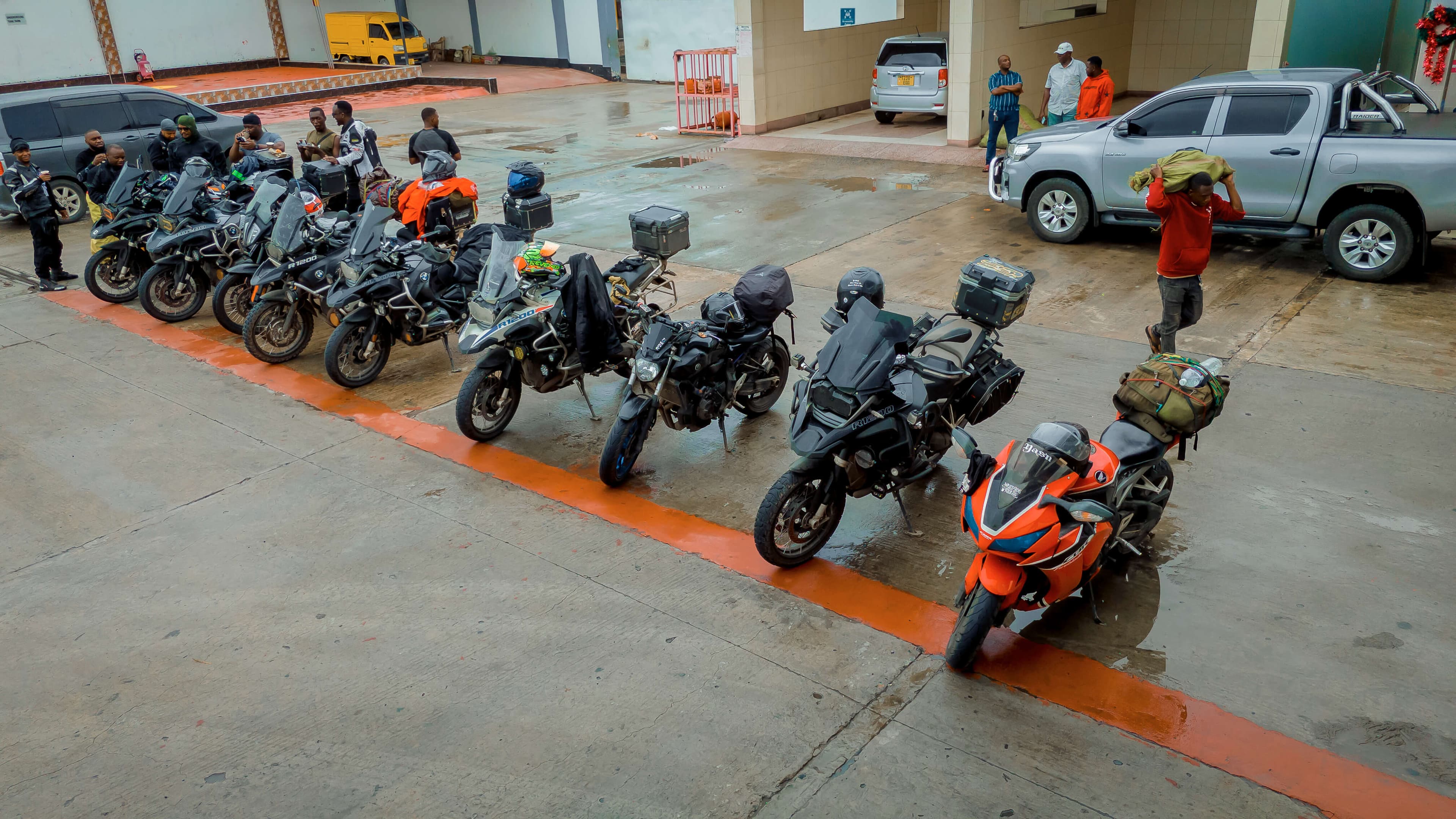 Rider portrait with helmet